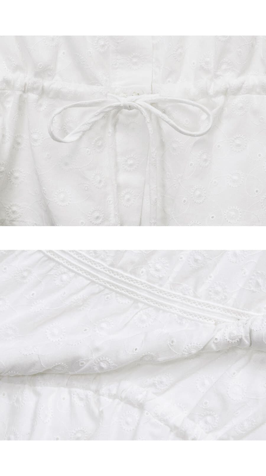 Floral Eyelet Sleeveless Blouse — vue 9