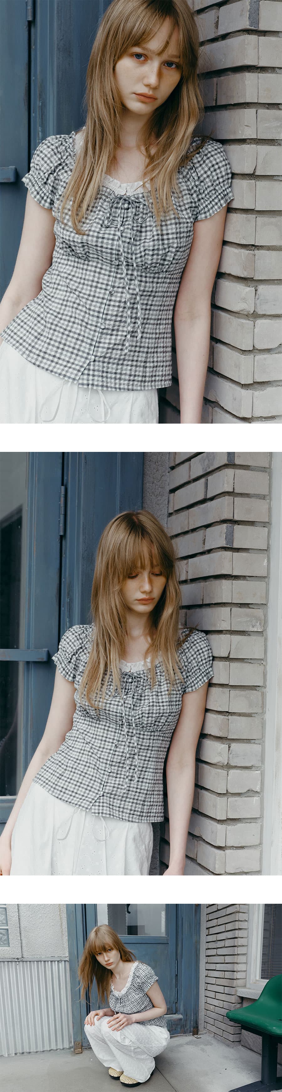 Check Banding Blouse — vue 4
