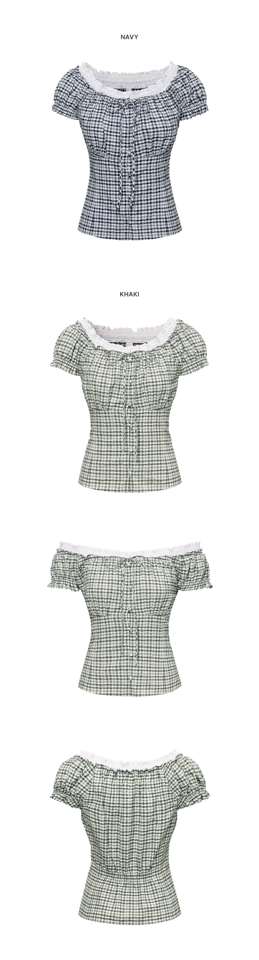 Check Banding Blouse — vue 6