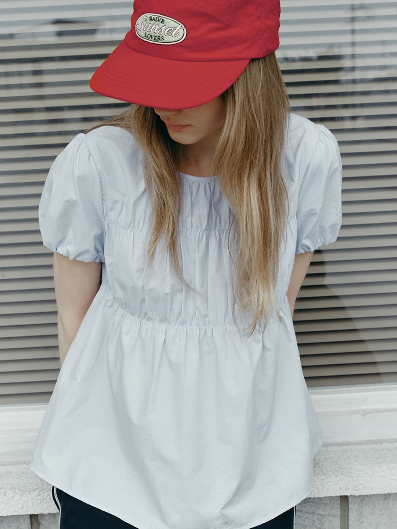 Banding Volume Blouse