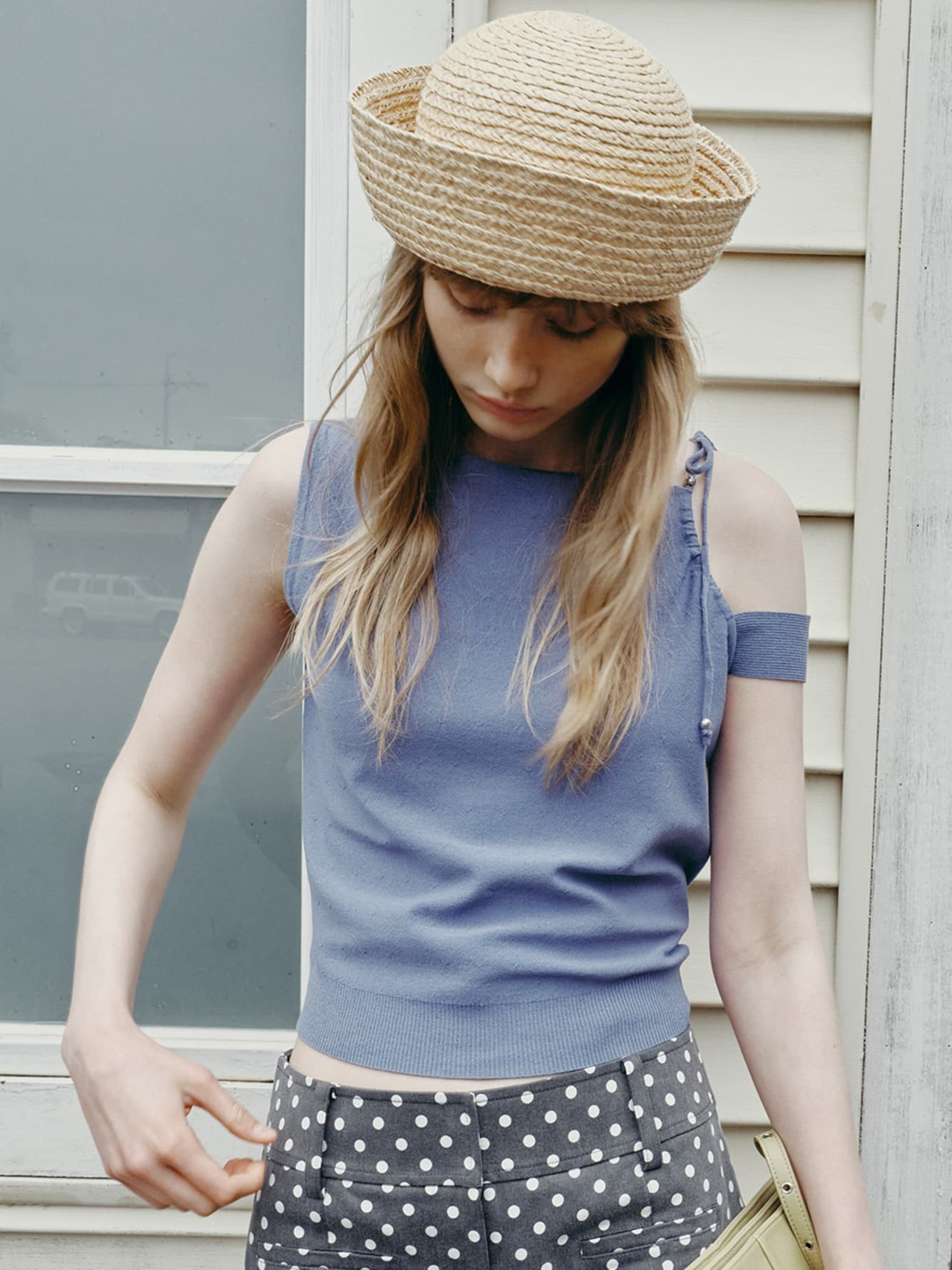 Shoulder Strap Detail Knit