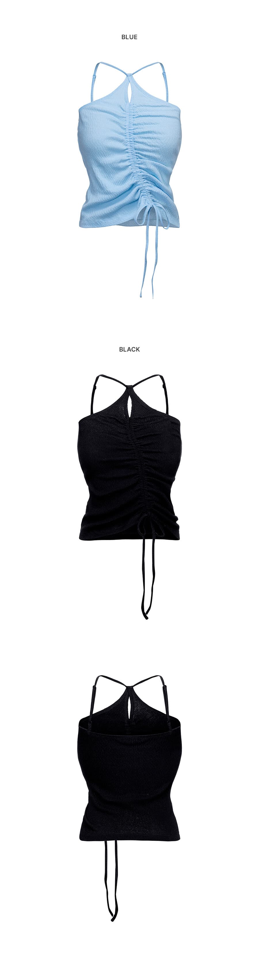 Wrinkle-Texture Shirred Top — vue 5