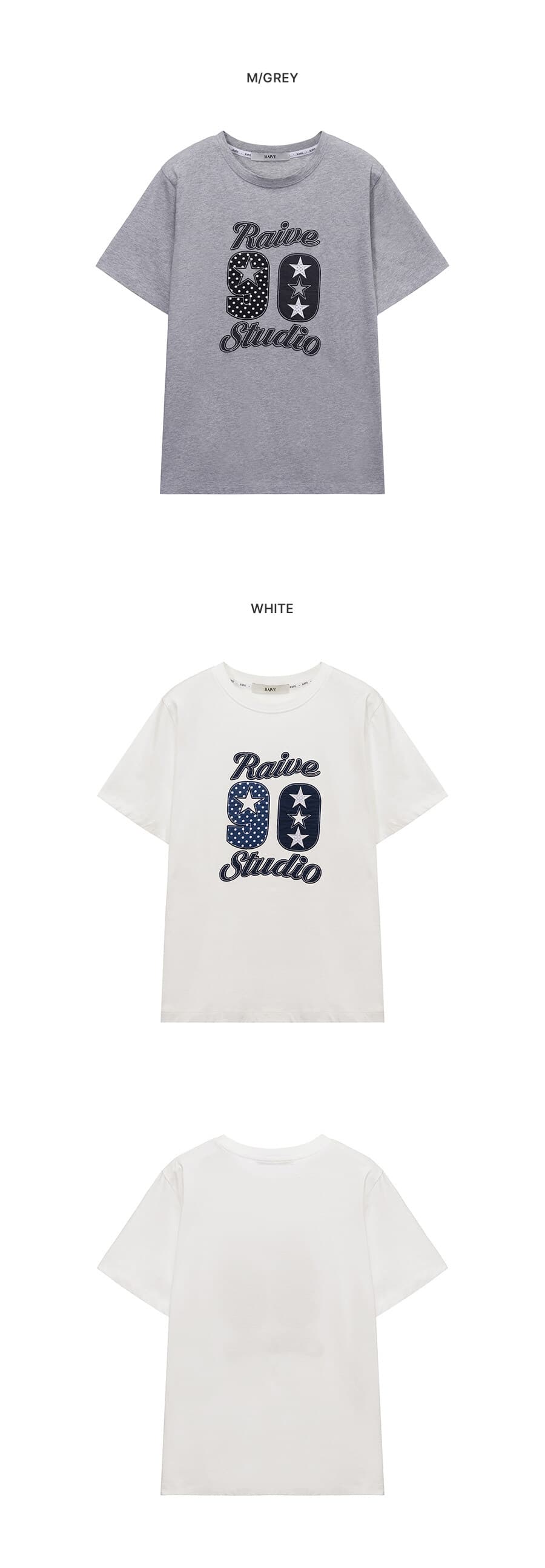 Raive 90 Embroidered T-shirts — vue 8