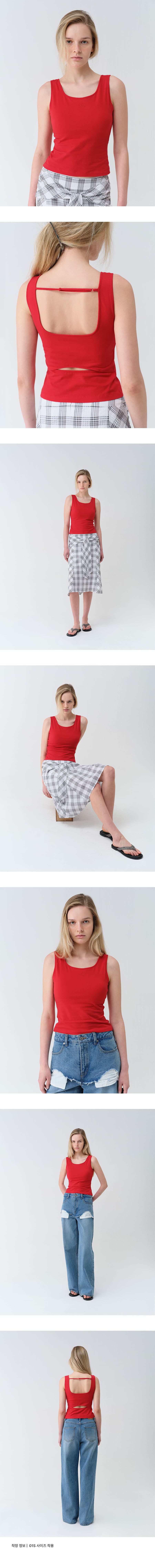 Back Slit Sleeveless Top — vue 4