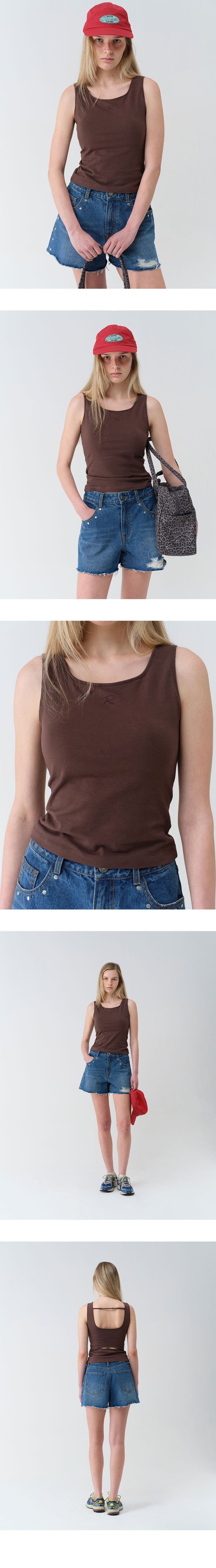 Back Slit Sleeveless Top — vue 5