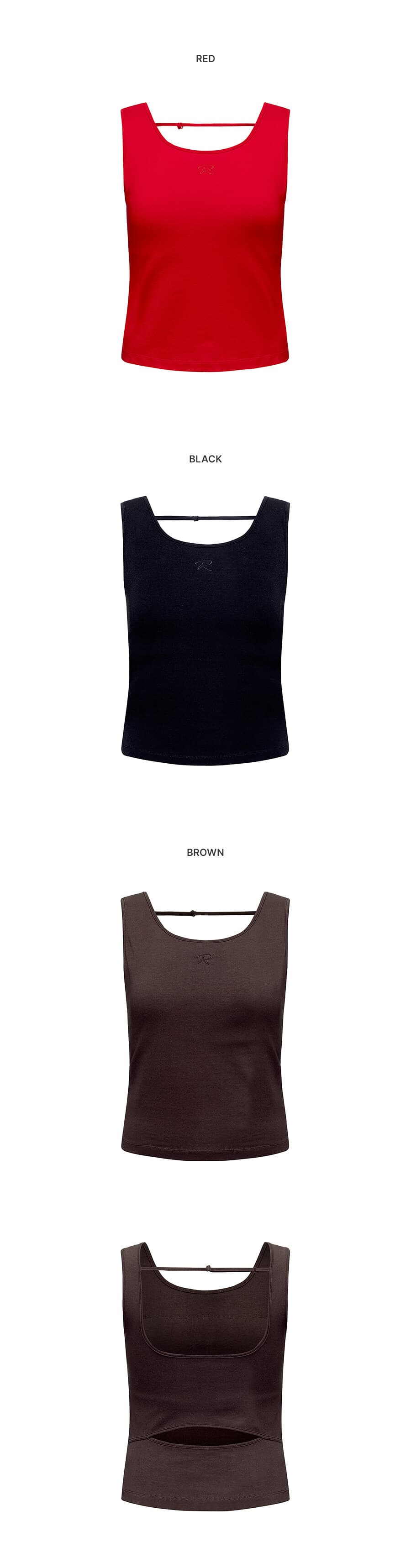 Back Slit Sleeveless Top — vue 6