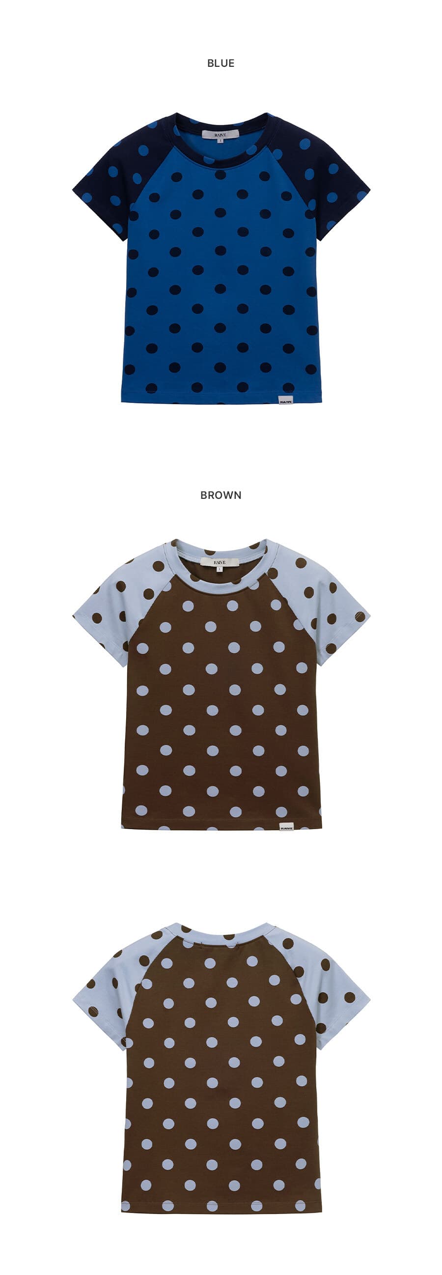 Color-Block Dot T-shirts — vue 6