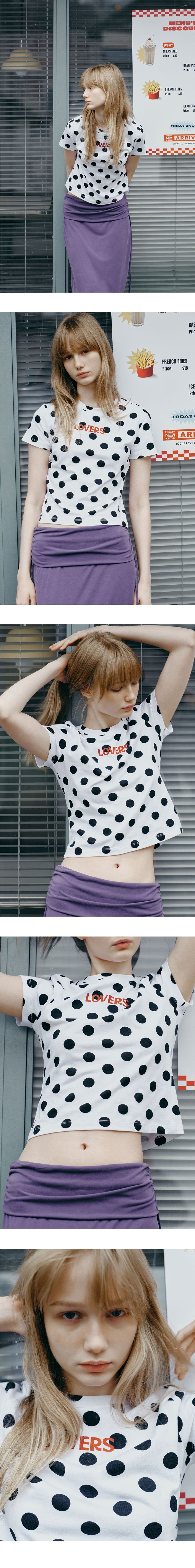Dot Lovers Print T-shirts — vue 4