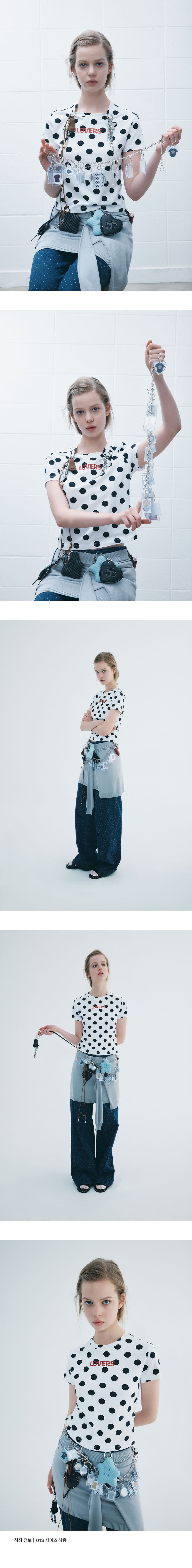 Dot Lovers Print T-shirts — vue 5