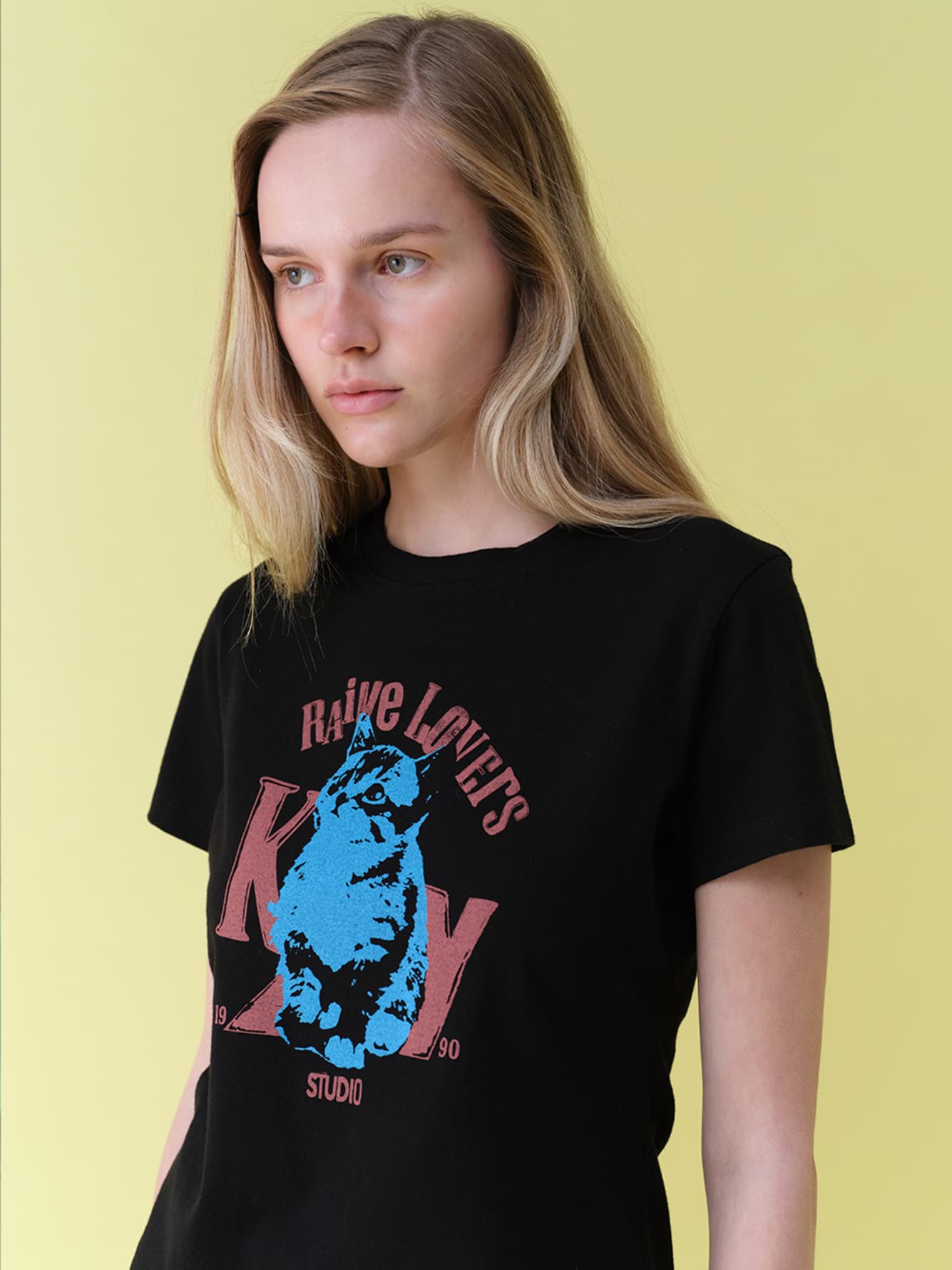 New Raive Cat Graphic T-shirts — vue 2