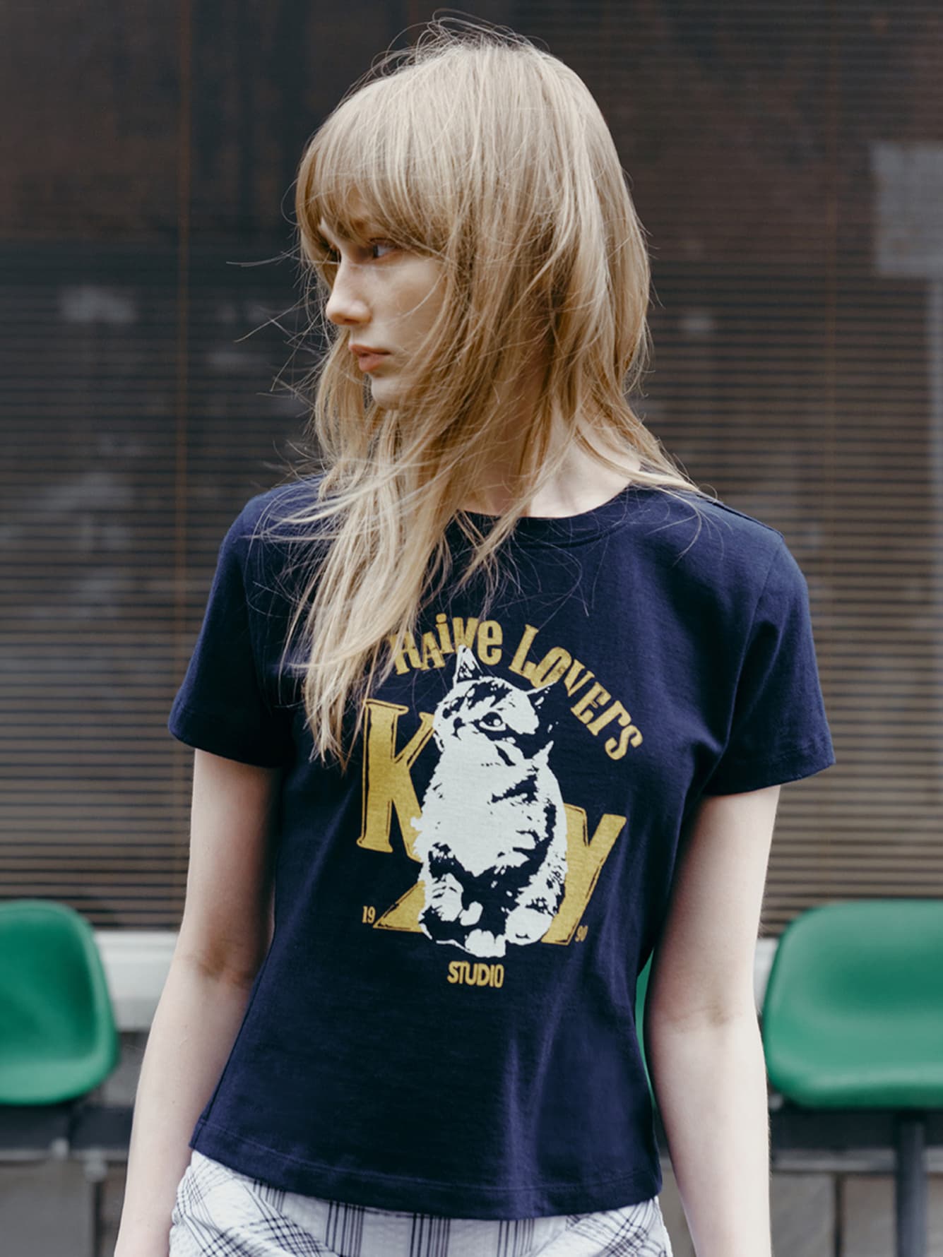 New Raive Cat Graphic T-shirts