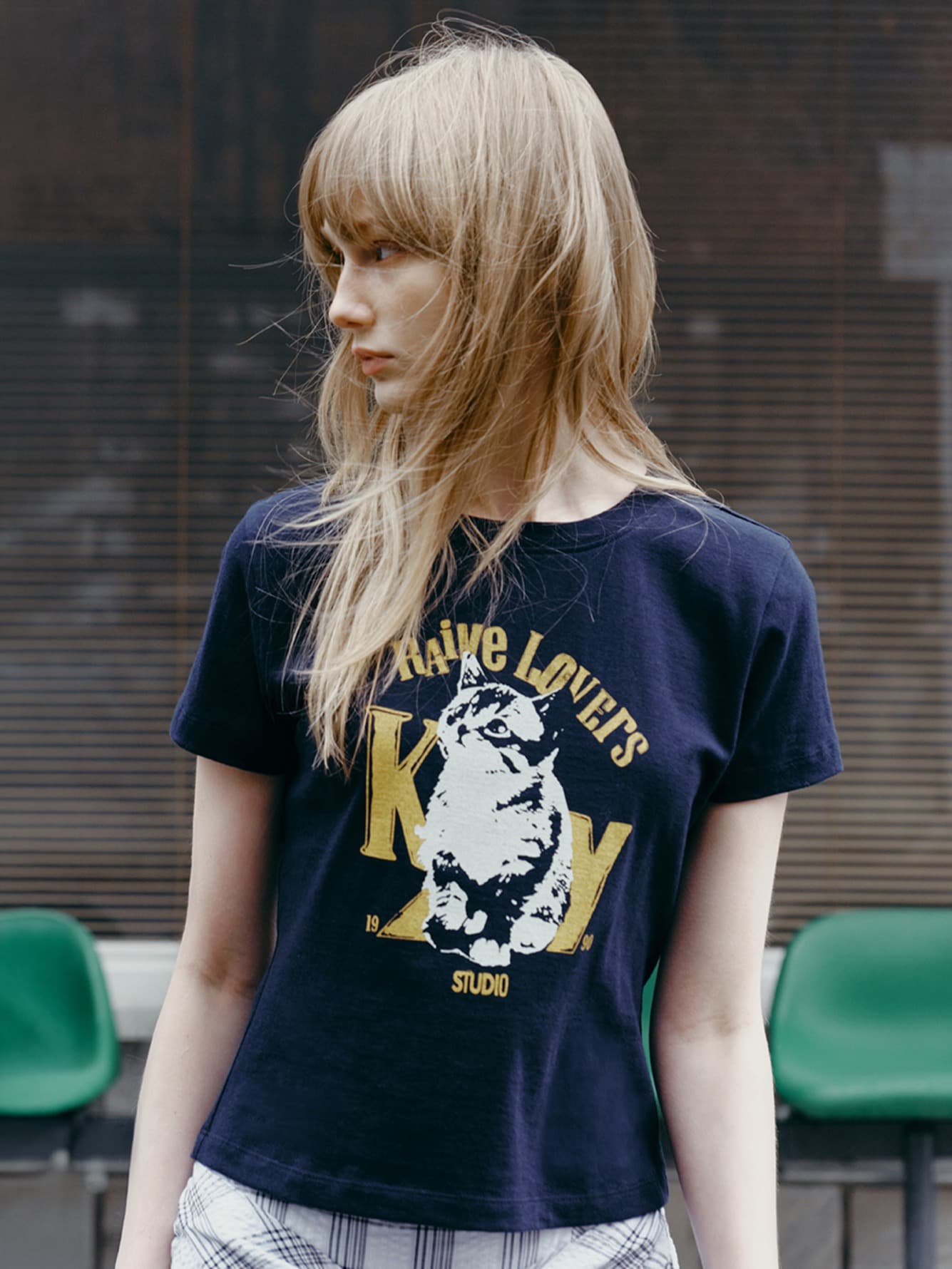New Raive Cat Graphic T-shirts