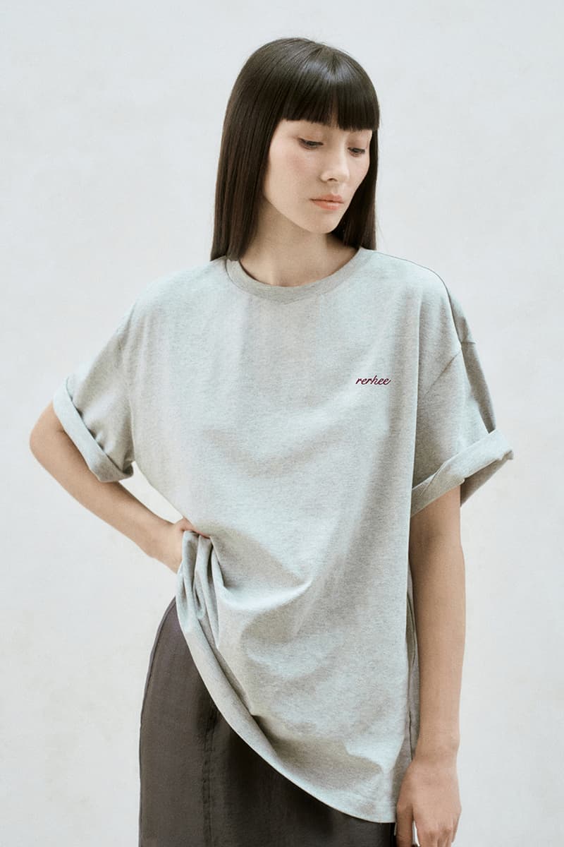 Logo Back Oversized T-Shirt Gray — vue 1