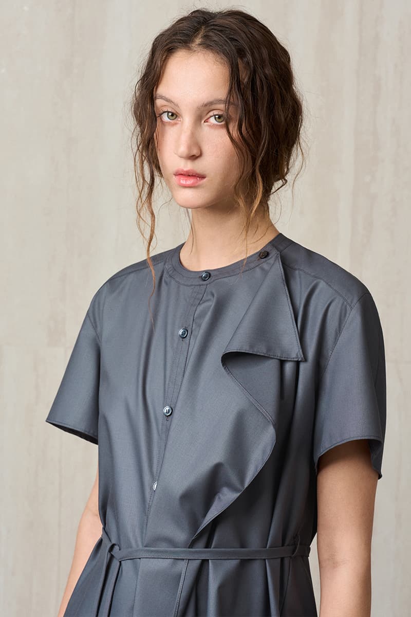 Ruffle Detail Shirt Blouse Charcoal — vue 4