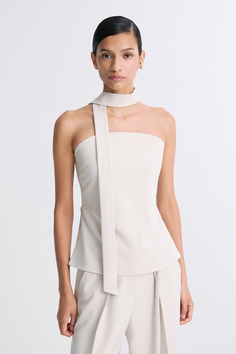 Strapless Tube Top Cream