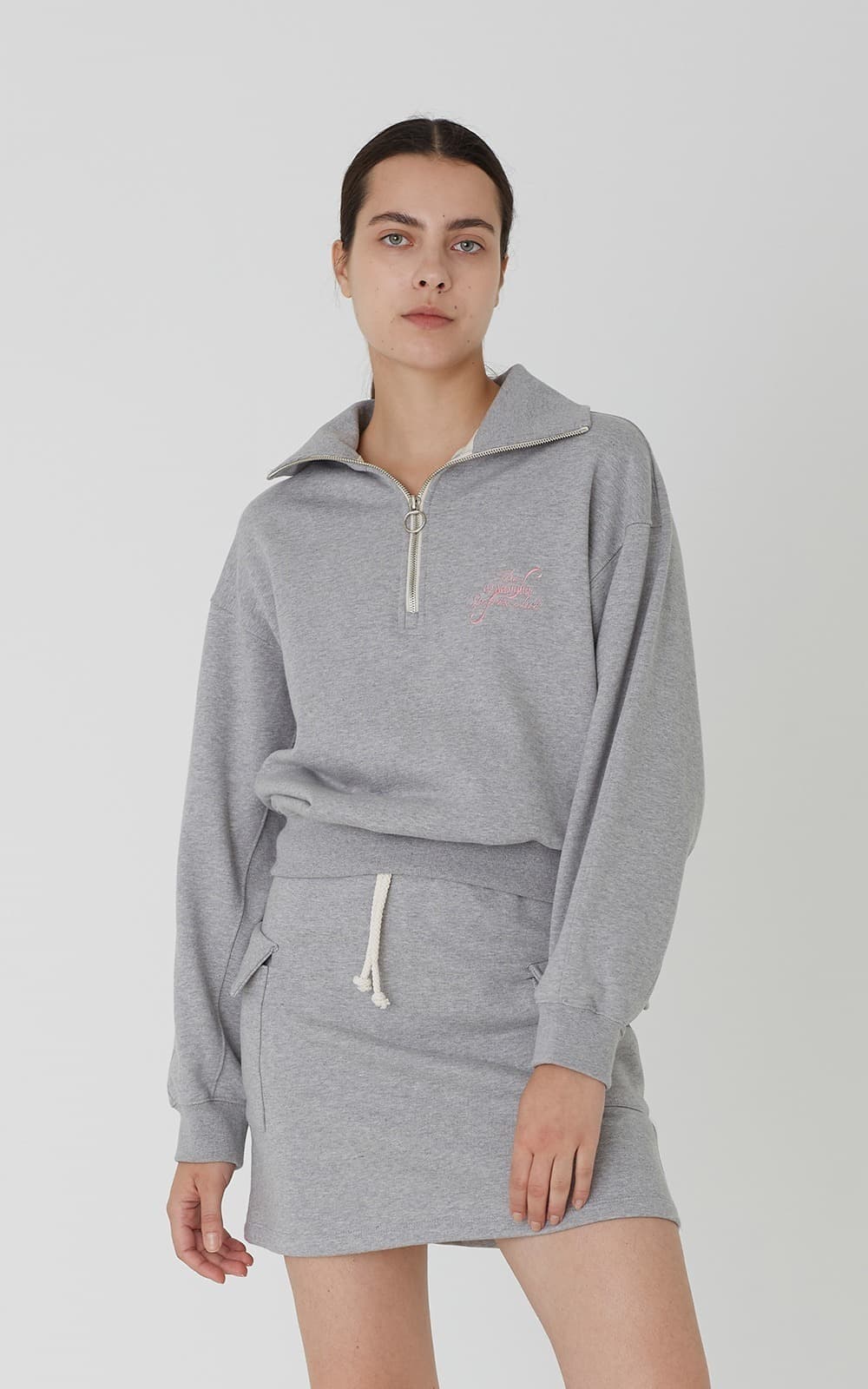 Eve Half Zip (Grey)