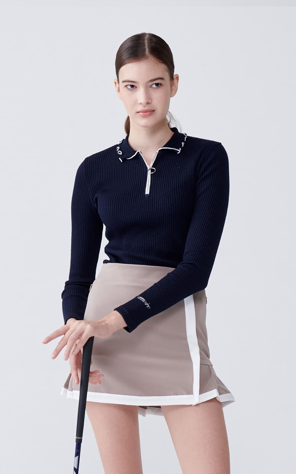 Nardin Knit Top (Navy)