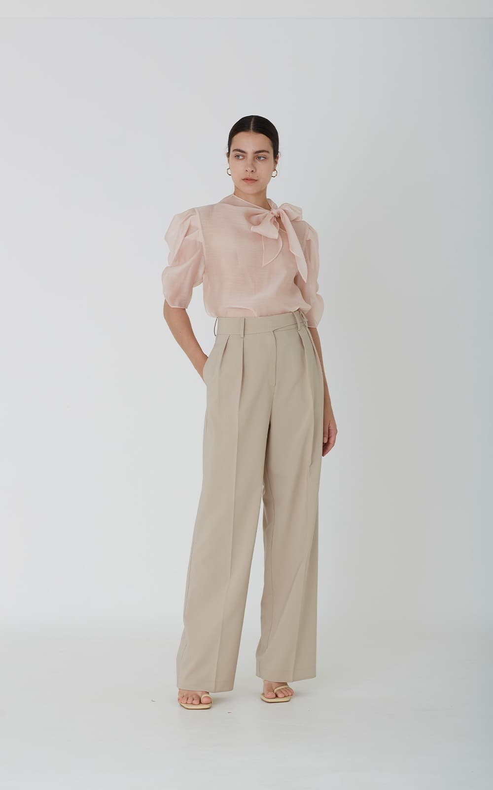 Carlyn Trousers (Beige)