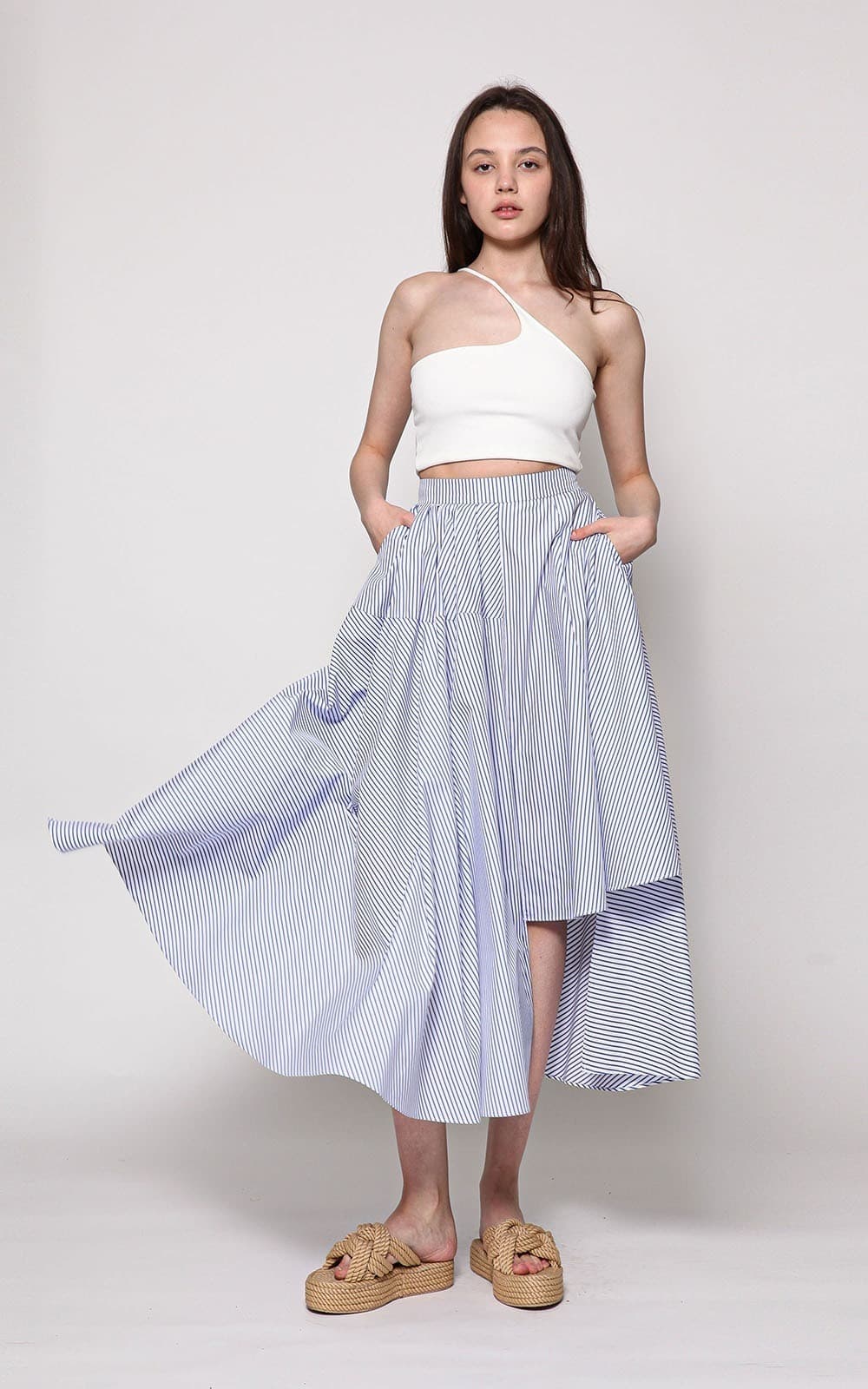 Annabel Skirt (Blue Stripe)