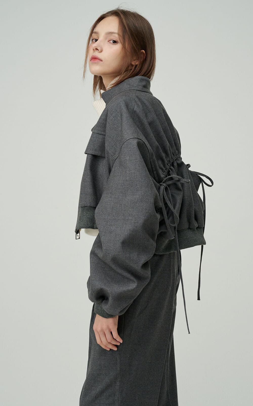 Jamie Padded Jacket (Ash Grey) — vue 4