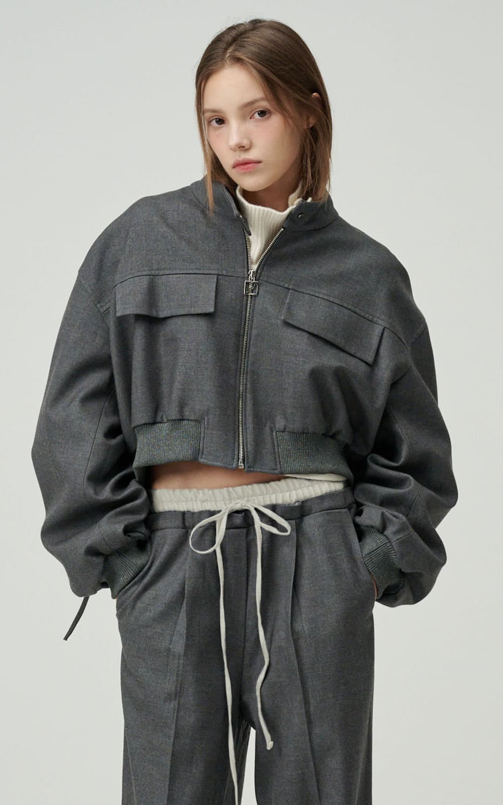 Jamie Padded Jacket (Ash Grey)