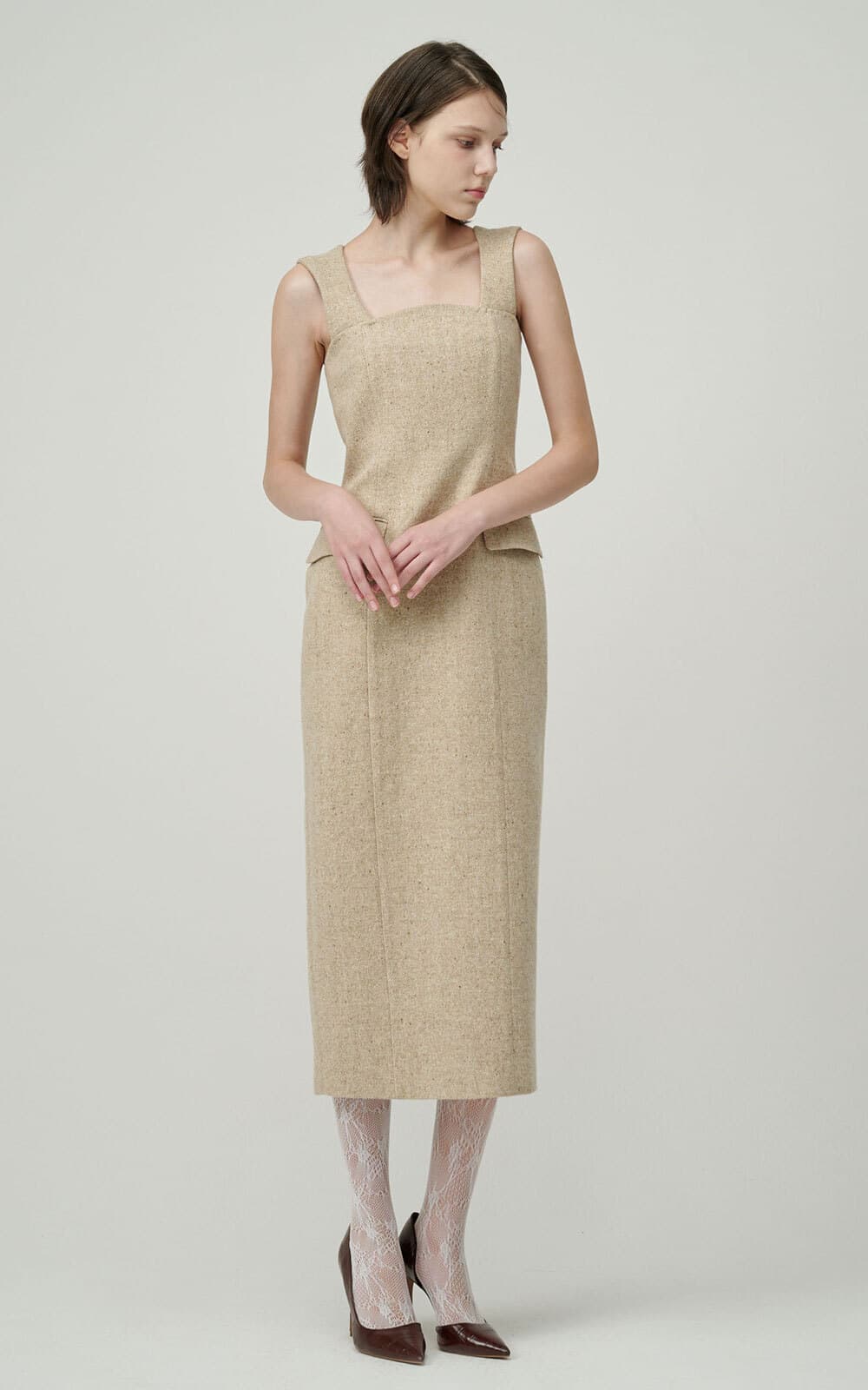 Scarlette Dress (Oatmeal) — vue 3