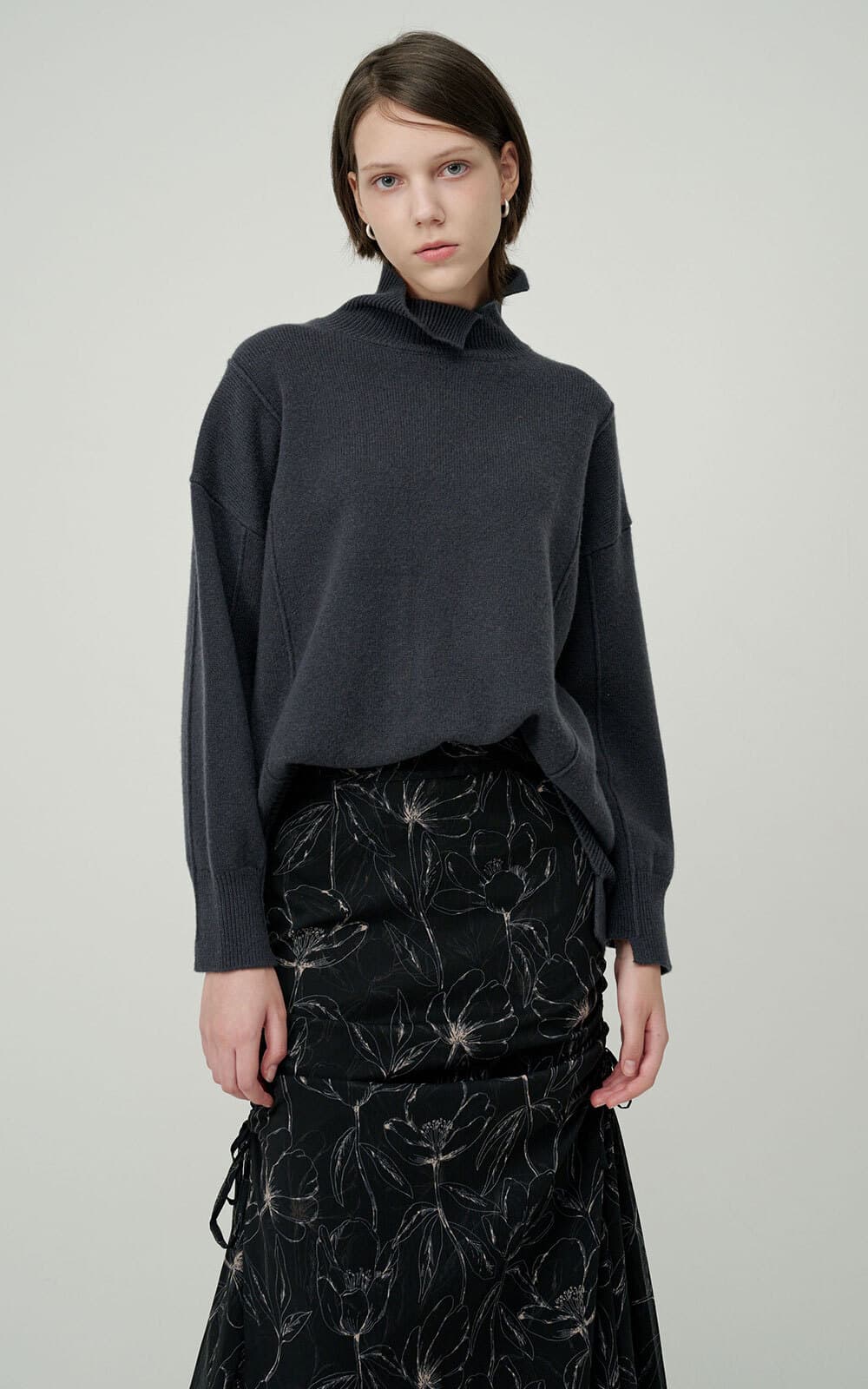 Belle Cashmere Knit (Dark Grey) — vue 3