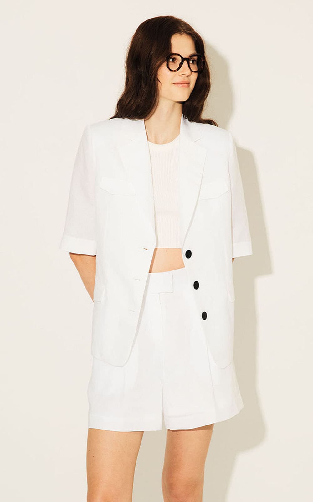 Zoie Shorts (White) — vue 4