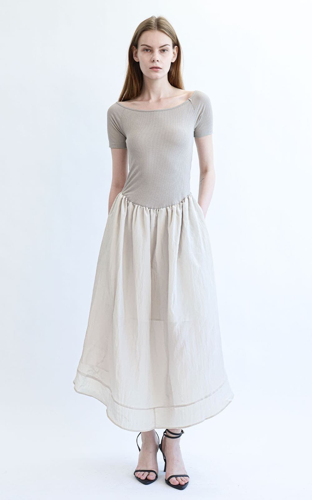 Oralie Dress (Mocha Beige)