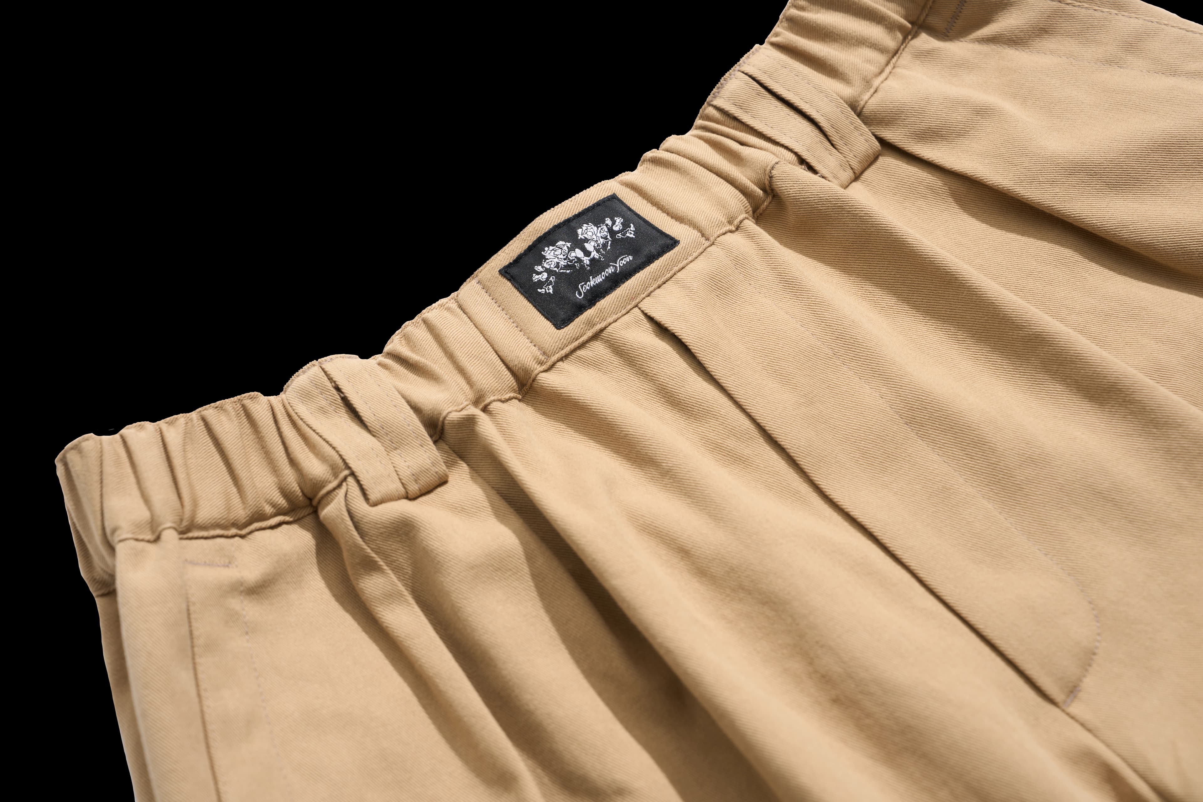 Metal logo Long pants (Beige) — vue 6
