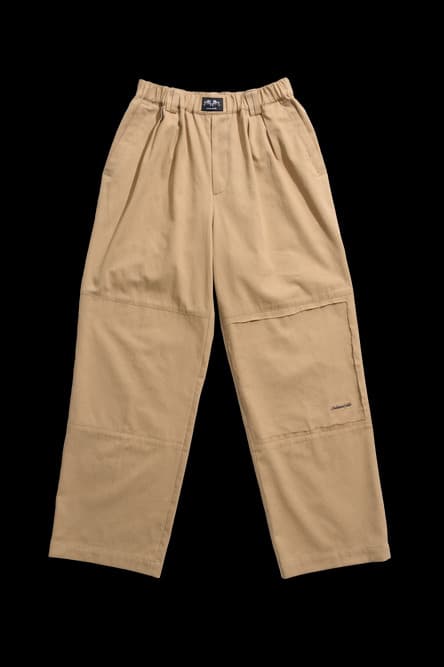 Metal logo Long pants (Beige)