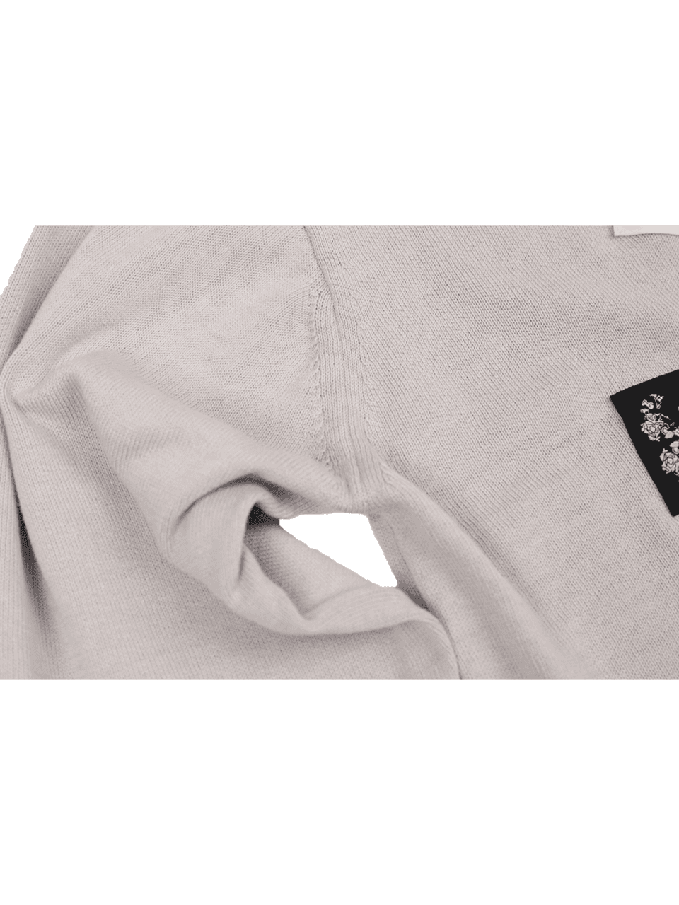 Flower Label Cardigan (Light Grey) — vue 6