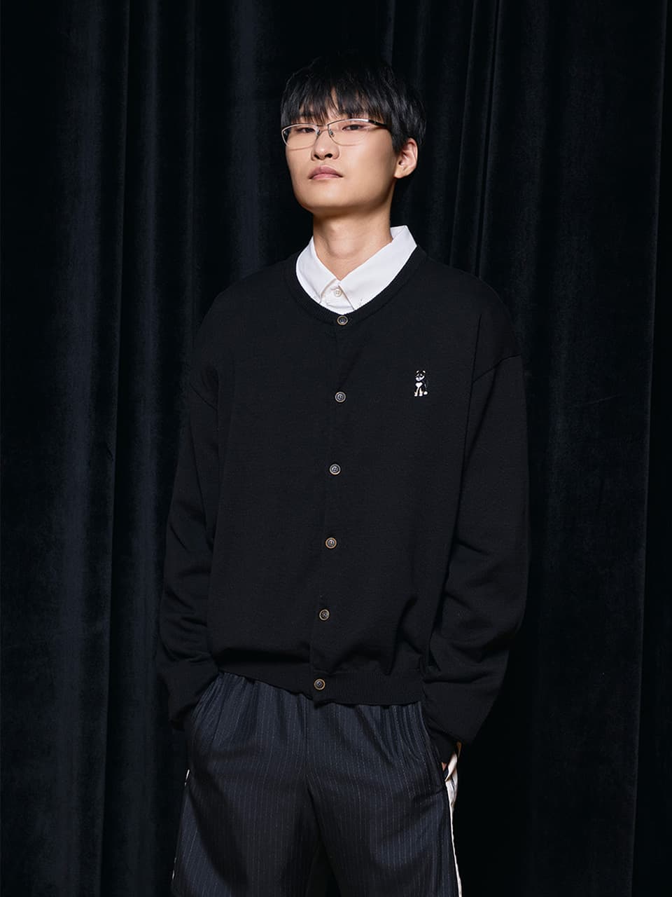 Kent Cardigan (Black) — vue 13
