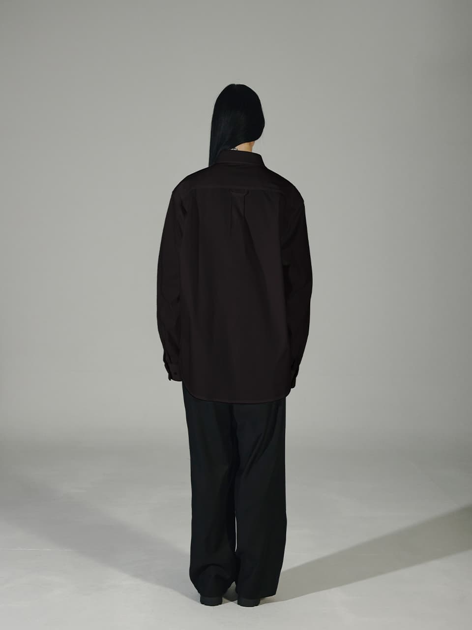 Cotton Tapped Shirt (Black) — vue 10