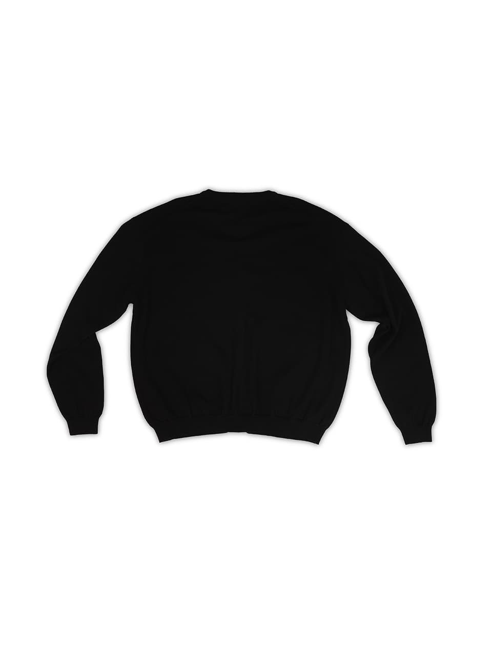 Flower Label Cardigan (Black) — vue 4