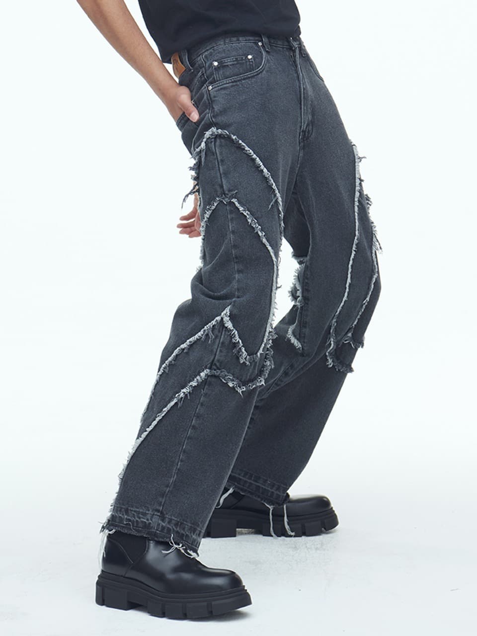 Comma Denim Pants Grey