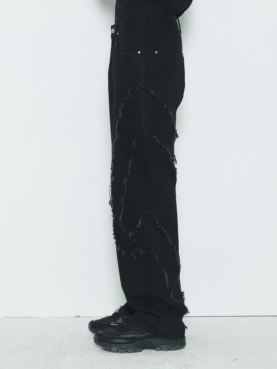 Comma Denim Pants Black