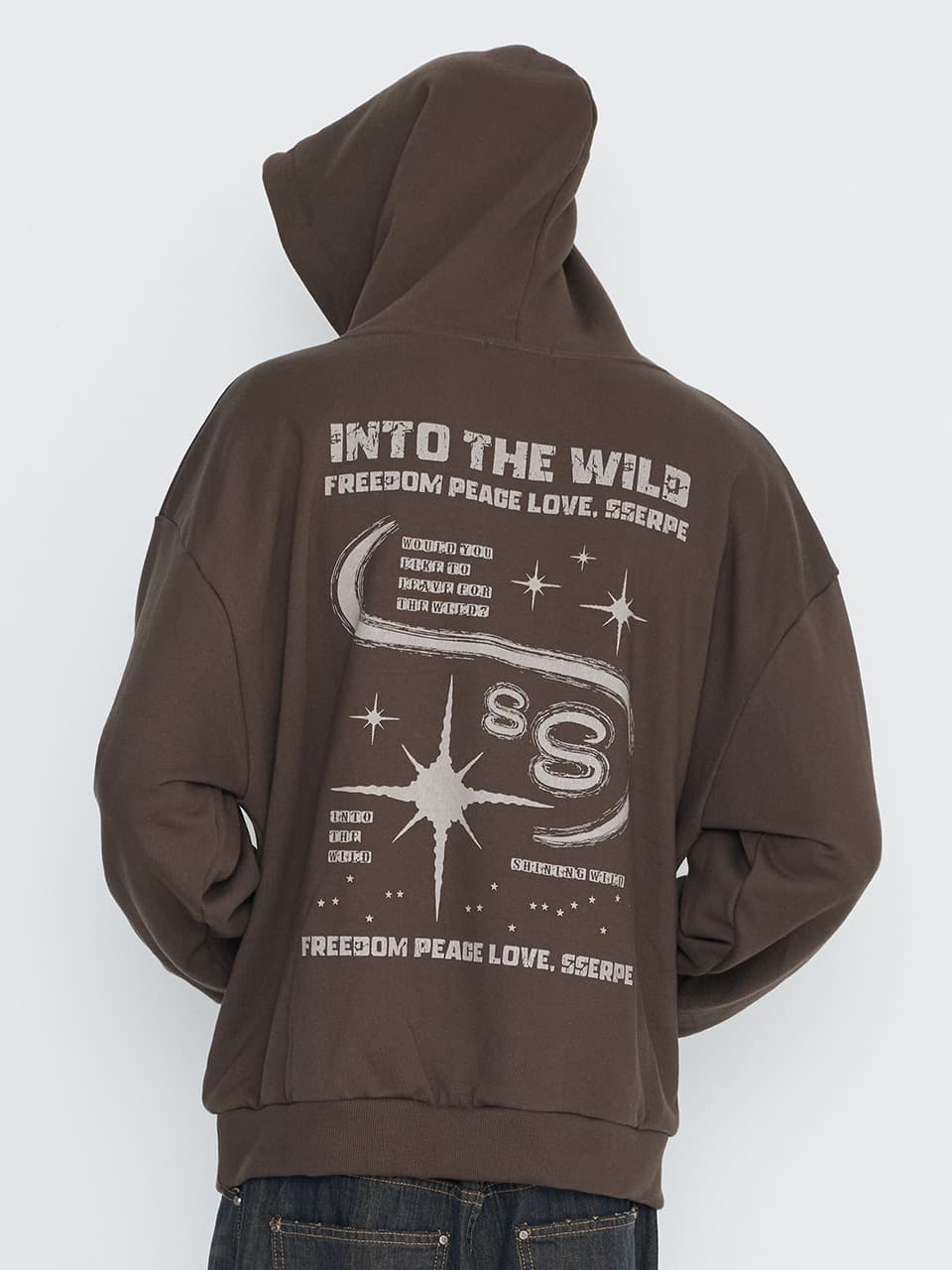 Into The Starry Night Hoodie Brown