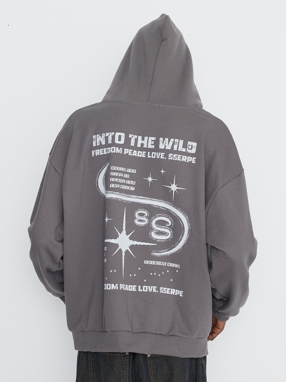 Into The Starry Night Hoodie Grey