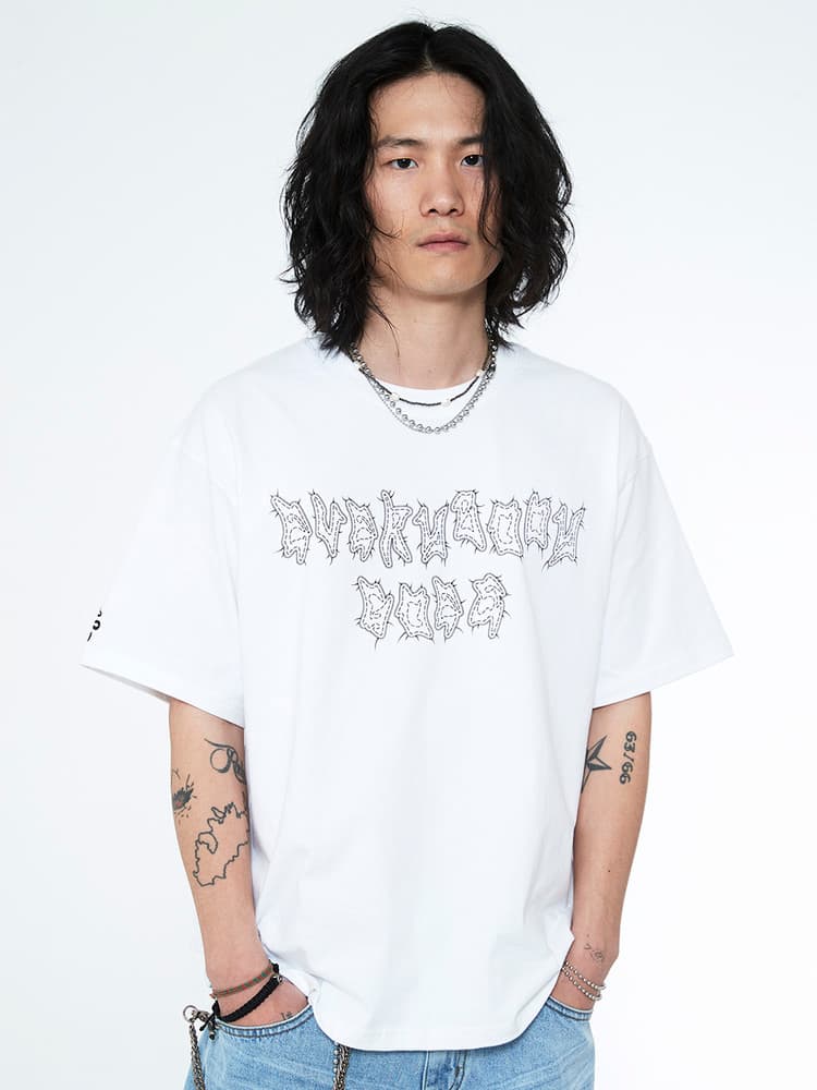 [James Keys x SSERPE] Everybody Goes Half Sleeve T White — vue 3