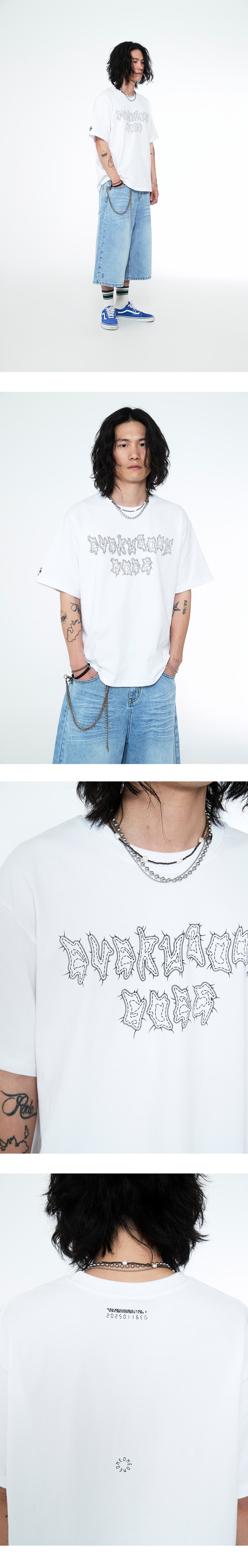 [James Keys x SSERPE] Everybody Goes Half Sleeve T White — vue 6