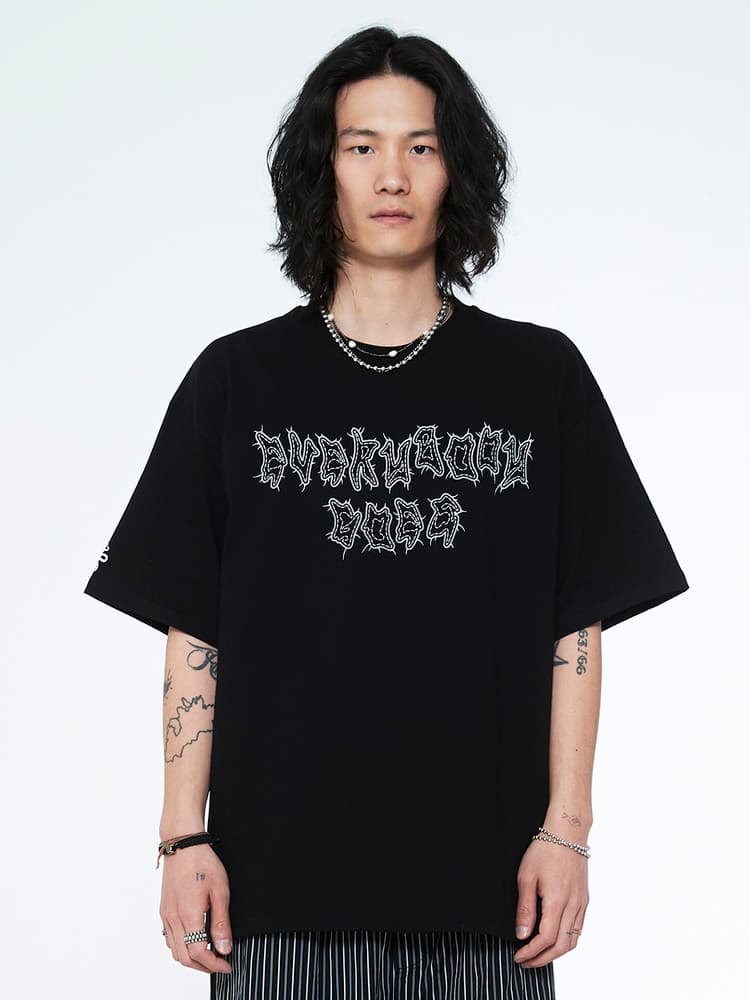 [James Keys x SSERPE] Everybody Goes Half Sleeve T Black — vue 3