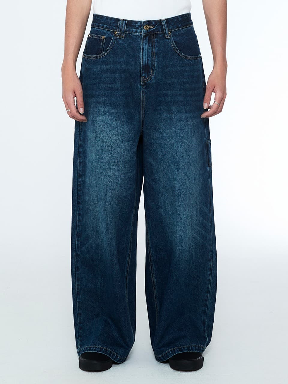 Daily Boy Wide Denim Pants Ocean Blue