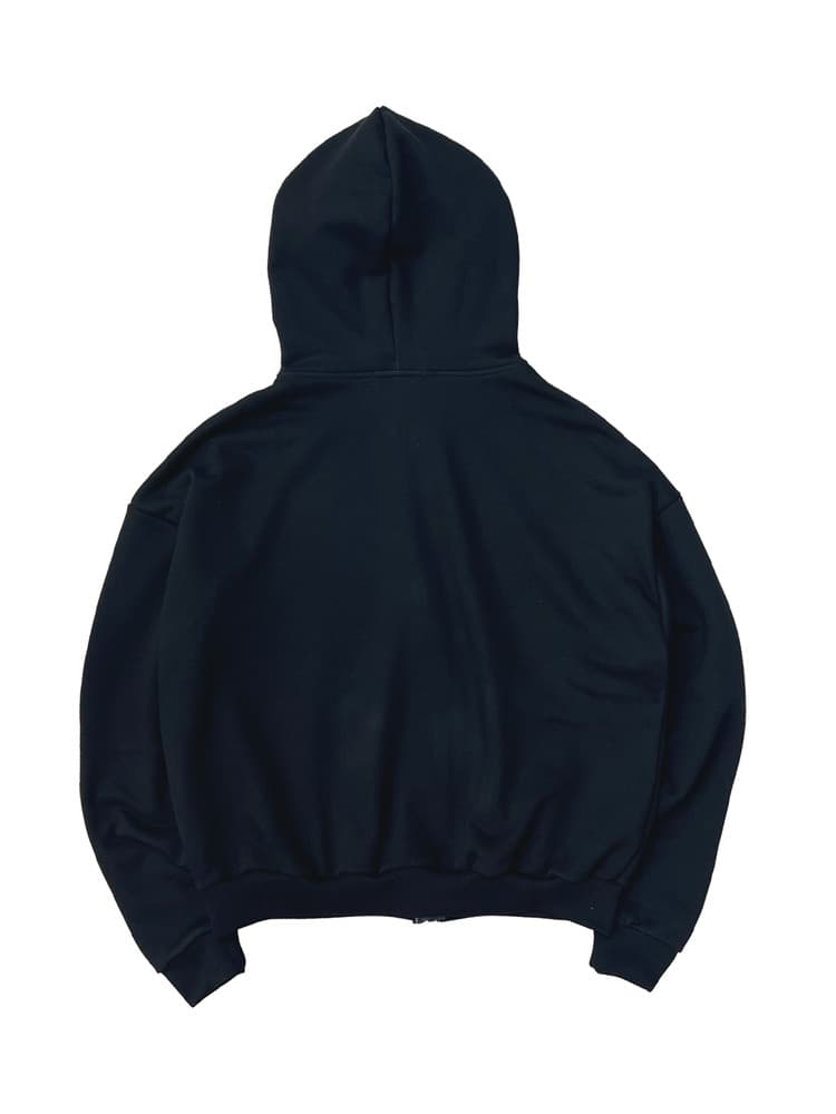 22 Hoodie Zip Up Black — vue 3