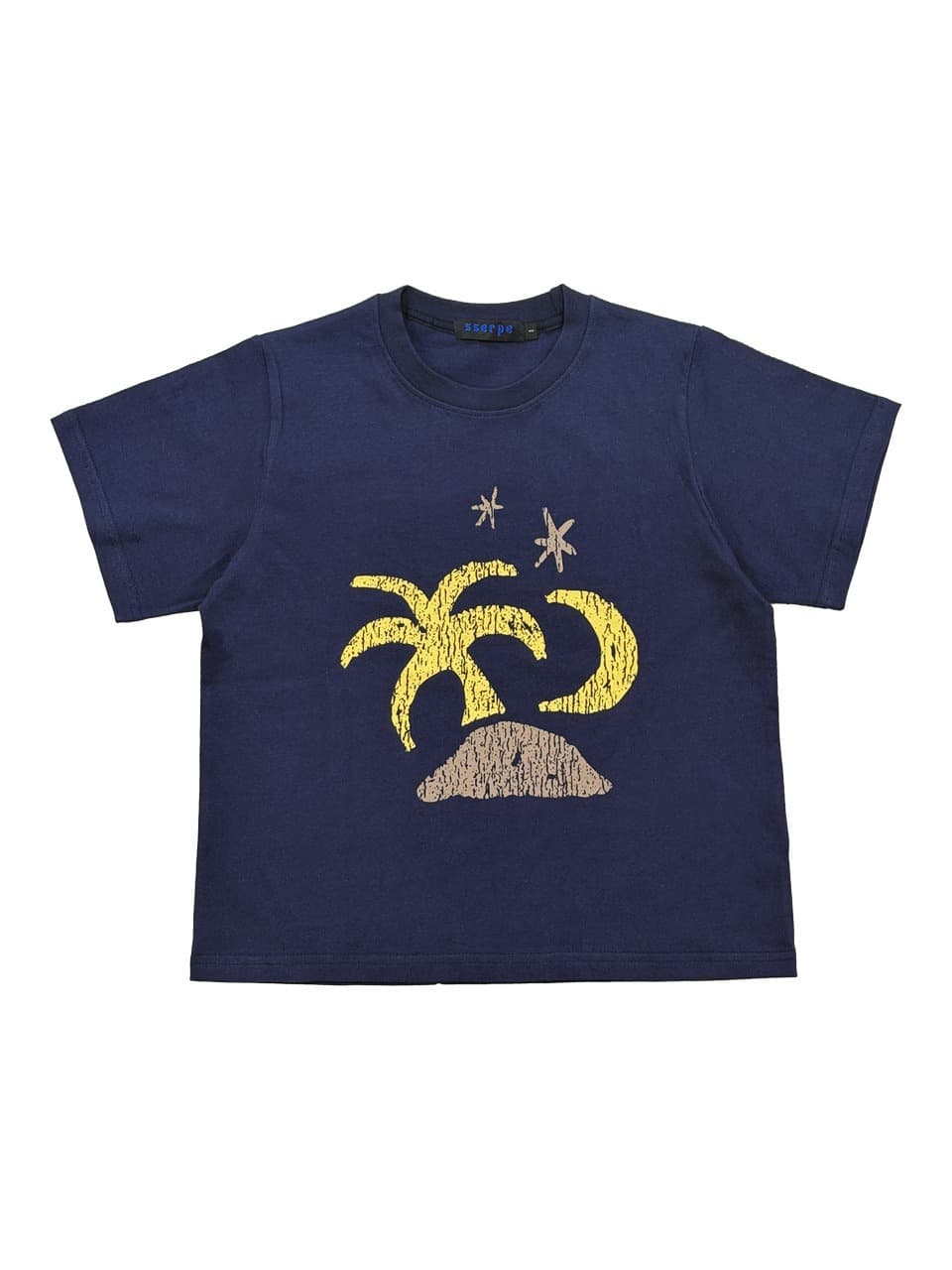 Tropical Half Sleeve T Navy