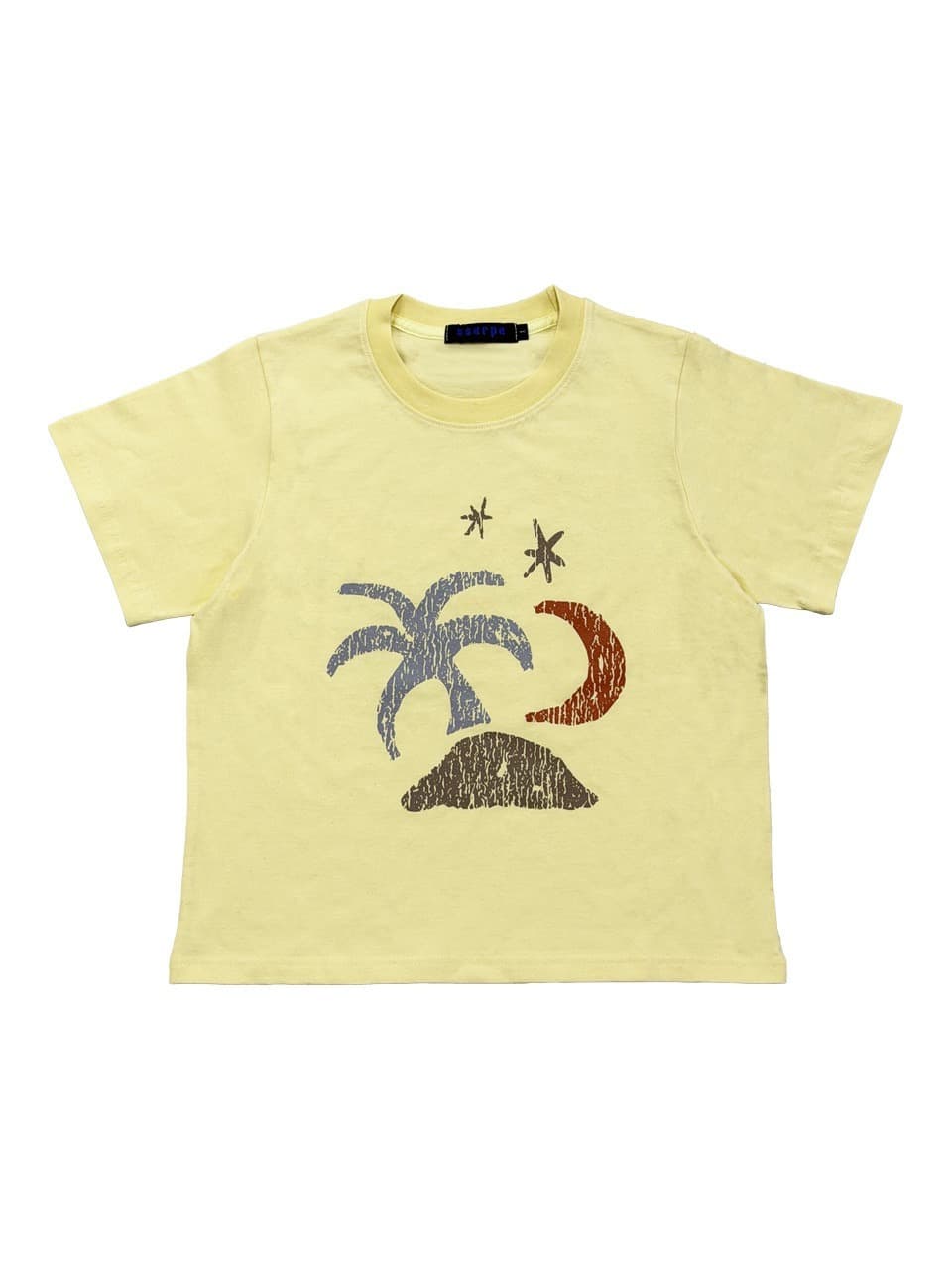 Tropical Half Sleeve T Yellow