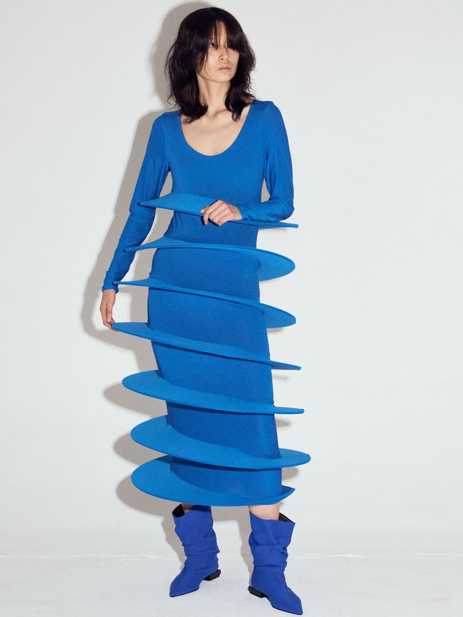 Tornado Dress in Blue — vue 2