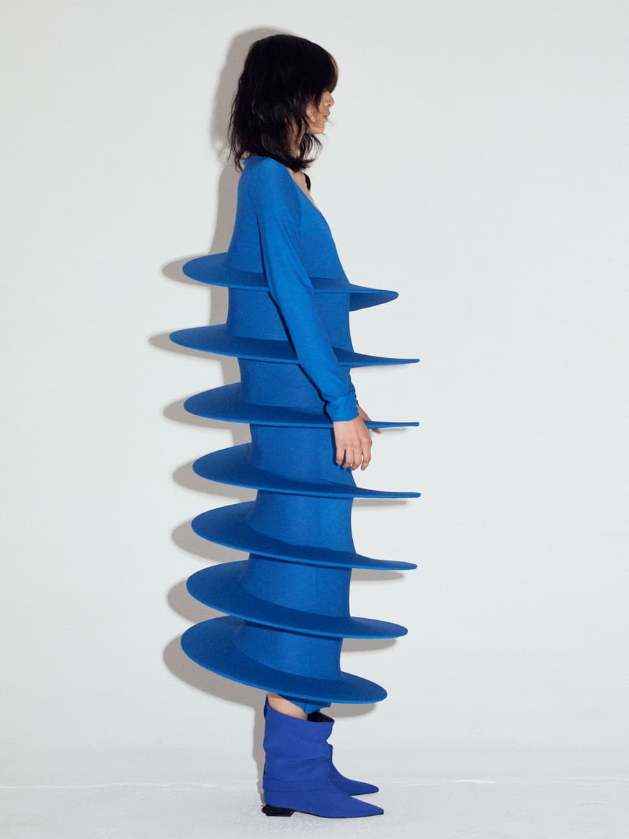 Tornado Dress in Blue — vue 4