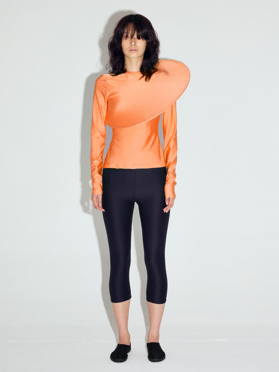 Diagonal Pop-up Electric Top in Orange
