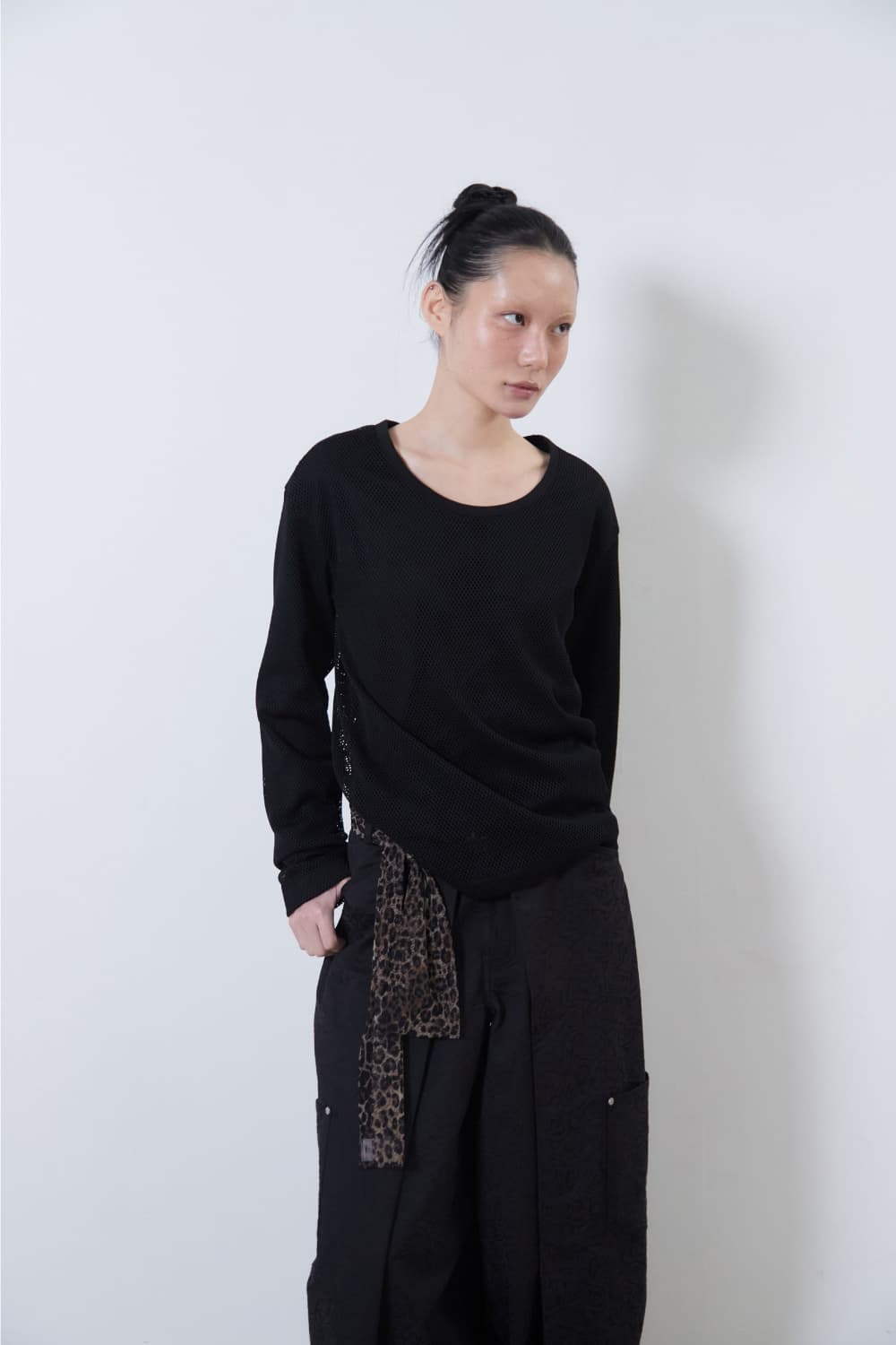 [3rd Drop] Leopard Mesh Long Scarf — vue 14